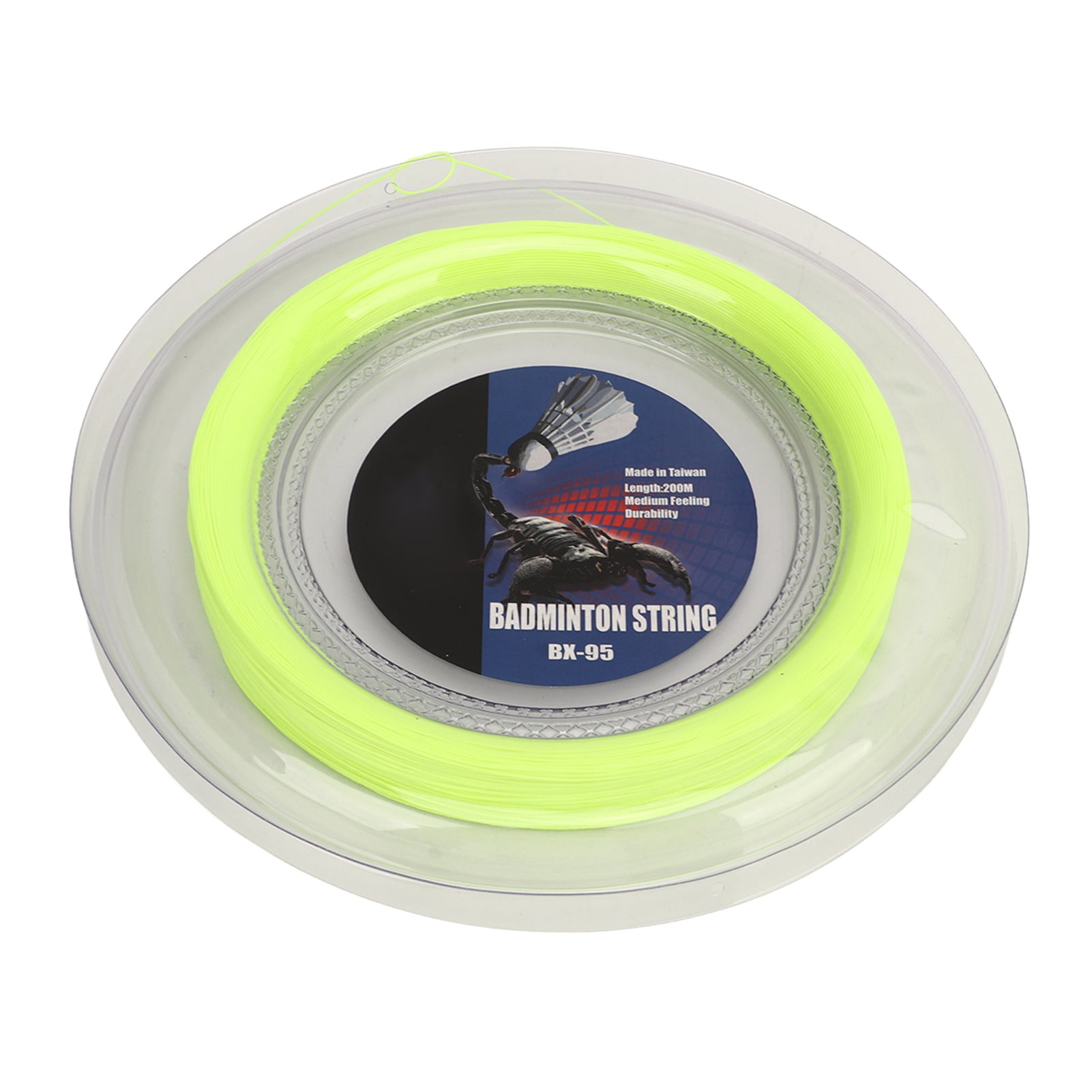 Badminton Racquet String, High Elasticity Wear Resin Fibre Replacement