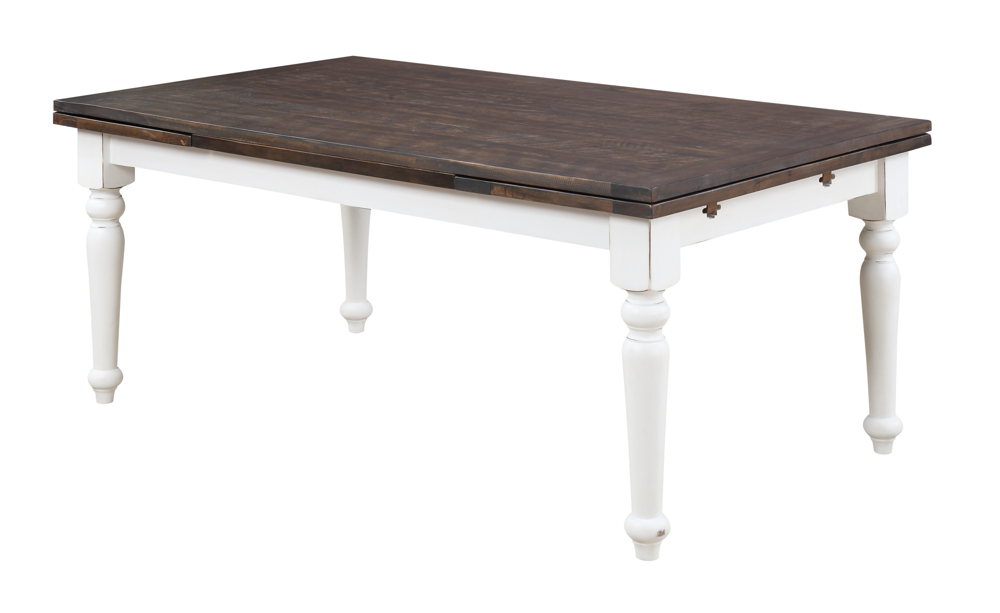 Emerald Home Mountain Retreat Dark Mocha and Antique White 75" Dining