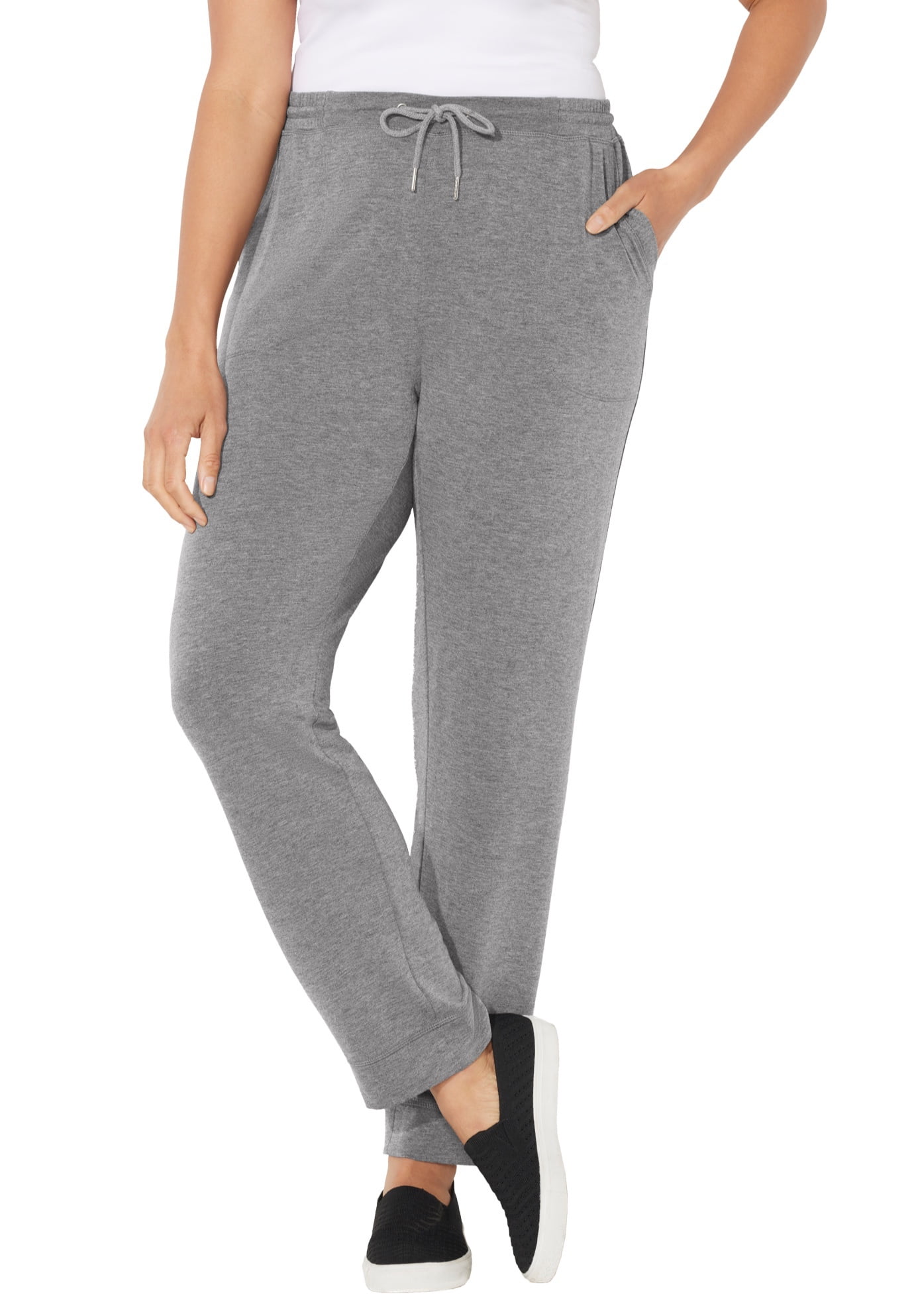 Catherines Women's Plus Size Cloud Knit French Terry Jogger Sweatpant ...