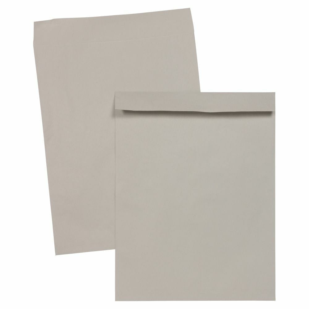 JAM Paper 17 x 22 Open End Catalog Premium Envelopes, Grey Kraft, 500 per Pack