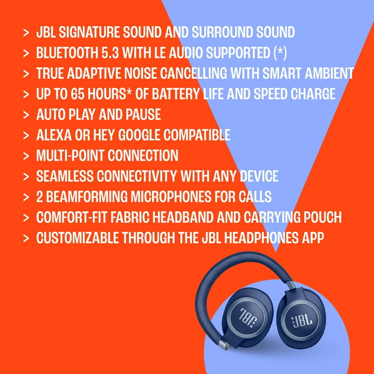 Free Shipping! JBL Live 770NC Wireless Over-Ear Headset with