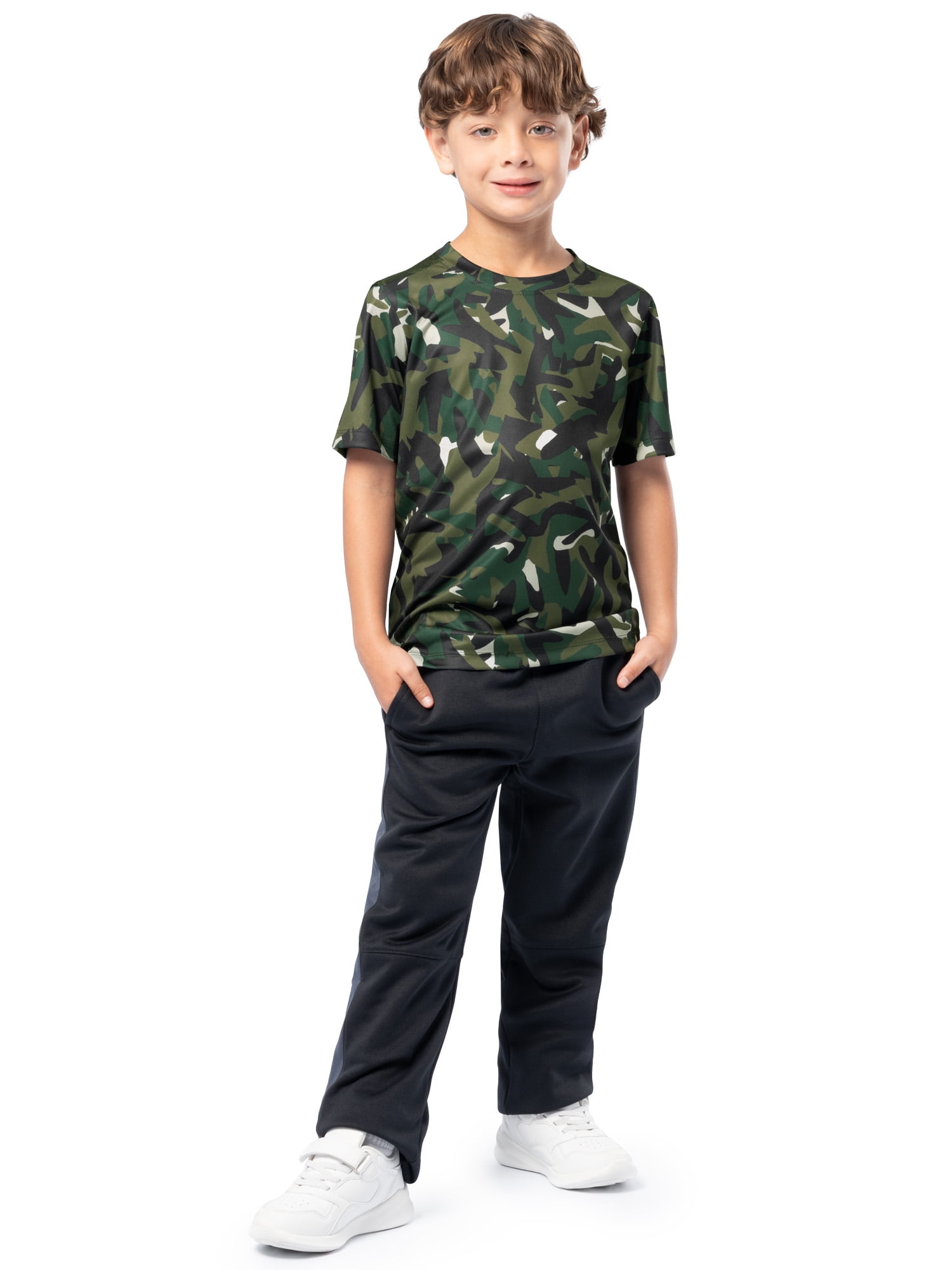 Athletic Works Boy's Active Short Sleeve T-shirt 2-Pack, Sizes 4/5-18