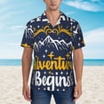 thumbnail image 4 of Bixox Men's Hawaiian Shirts Men's Let The Adventure Begins Print Short-Sleeve Shirt-X-Large, 4 of 8