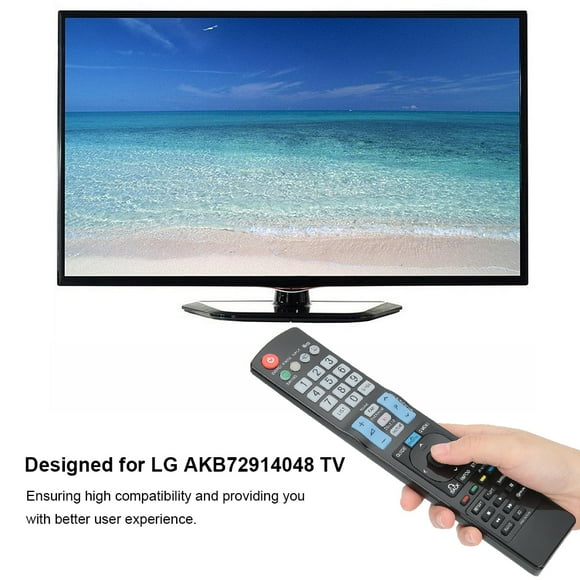 TV Remote Control, Black Light Excellent Workmanship Remote Control, for AKB72914048 TV