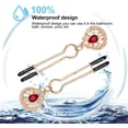 thumbnail image 4 of 1 Pair NonPiercing Nipple Clip Adjustable Nipple Ring Faux Body Piercing Jewelry for Couple, 4 of 8