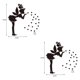 thumbnail image 1 of Billuyoard Adhesivo acrílico para pared DIY superficie reflectante hogar autoadhesivo calcomanía estilo moderno encantador baño etiqueta Mural Rojo 2Conjunto, 1 of 6