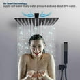 thumbnail image 4 of Zovajonia Matte Black Shower System 12 Inches Shower Faucet Set,  Rain Shower Head with Handheld Spray Bathroom Ceiling Mount Shower Fixtures, 4 of 9