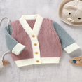 thumbnail image 3 of Pull Tricoté pour Bébé avec Manches Longues Chaudes et Cardigan à Boutons, 3 of 8