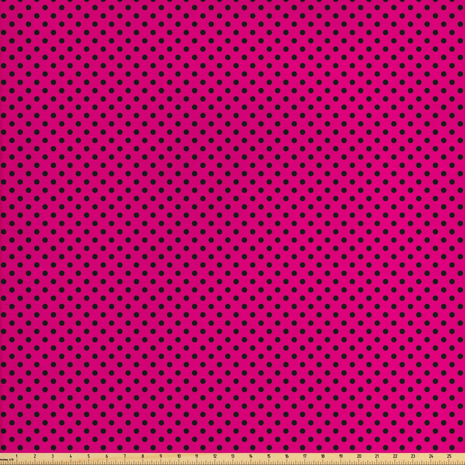 Hot Pink Fabric by The Yard, Pop Art Inspired Design Retro Pattern of