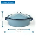 thumbnail image 4 of Cinsa 5qt Oven-Safe Enamel Steel Dutch Oven, Turquoise, 4 of 5