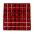 thumbnail image 3 of 49 Pcs Burgundy Velvet Flocked Christmas Ball Ornaments, Plastic Xmas Tree Hanging Decorations, Festive Holiday Party Home Christmas Tree Decor, 1.18 Inch, 3 of 8