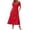 Red, variant on Erwazi Dresses for Women Solid Collared Short Sleeve Solid Dress Waist Cinched Zipper Trendy Casual Daily Summer Dresses