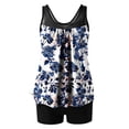 thumbnail image 4 of Women's Tankini Swimsuit Scoop Neck Plus Size Loose Top with Boyshorts Flowy Loose Fit High Waisted Beach Swimwear 2026 Trendy, 4 of 5