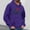 Purple, variant on EchfiProm Mens Hoodies with Pockets Blue Pullover Merry Christmas Hooded Winter Graphic Sweatshirt for Men M