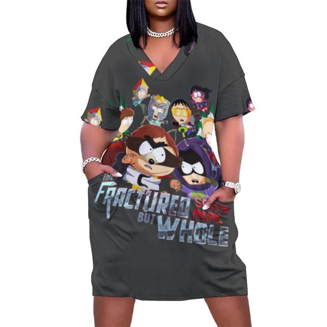 Vestido holgado con bolsillos de South Park, ropa de mujer, vestido de fiesta de lujo para mujer, ropa de noche para graduación, vestidos de fiesta
