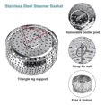 thumbnail image 3 of Thickened Stainless Steel Household Steaming Tray Steaming Grid Drawer Pot Fruit Tray Multi-functional Telescopic Steamer Folding Grate Steaming Rack, 3 of 5