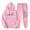 05# Hot Pink, variant on skpabo Tracksuit Womens Full Set 2 Piece Outfits Pullover Jogger Pants Lounge Wear Sets ECG Print Sweatsuits Tracksuits Ladies Hoodie and Sweatpants Suits Loose Casual Sets