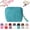 Blue, variant on Jewelry Zippered Pocket Case, Mini Soft Zipper Bag with Tassel, 5 Compartments for Bracelets, Necklaces & Rings (Pink)