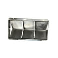 thumbnail image 2 of Pactrade Marine Boat Stainless Steel Ventilator Rectangular Cover 3 Louver Plate 8"X4.25", 2 of 5