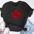 thumbnail image 4 of EcoLoom Red Melting Rose Garden Gardener Botanist Flowers Rose Short Sleeve Unisex T Shirt, 4 of 6