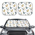 thumbnail image 2 of Gaeub Farm Roosters Foldable Auto Sun Blocker Visor, Sunshade for Car Front Window, Keeps Your Vehicle Cool - Large, 2 of 7
