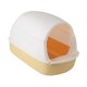 thumbnail image 2 of Caja de arena para gatos con capucha Caja de arena para gatos compacta Desmontable Sin olor Accesorios para mascotas Amarillo, 2 of 8