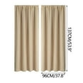 thumbnail image 3 of BGZLEU 100% Thermal Blackout Curtains for Bedroom - Winter Insulating Rod Pocket Window Curtain Panels,Noise Reducing and Sun Blocking Lined Living Room Curtains,Super Thick Insulated Window Covers, 3 of 3