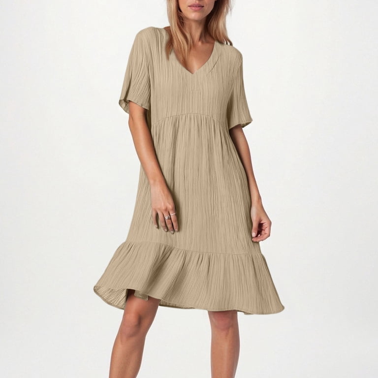a line dresses for petites Karen Kane Women's Short Sleeve A-Line Dress - Black Line Dress Features Petites Always A.Line