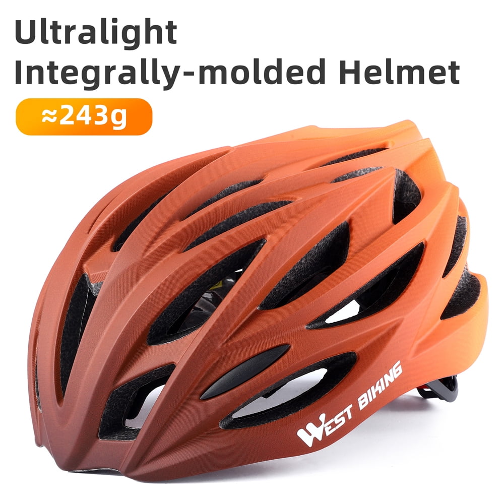 Gradient Color Helmet Gradient Color Breathable Cycle Helmet Integrated Safety Cap for Bike Cycling