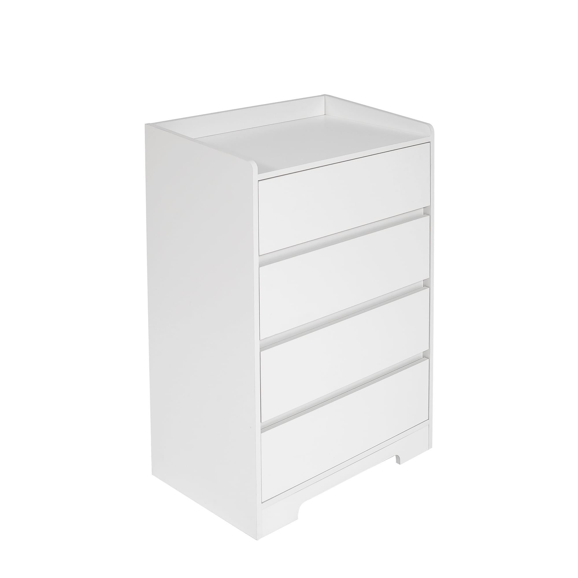 Kadyn Bathroom Floor Cabinet Side Storage Cabinet, Freestanding Storage Cabinet with four drawers, Modern Floor Storage Cabinet for Bathroom, Whit