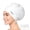 White, variant on Adjustable Large Swim Cap for Women Men, Waterproof Silicone Swimming Caps Ideal for Long Hair, Thick Curly Hair & Dreadlocks Braids Weaves Afro Hair - Keep Hairstyle Unchanged-Black