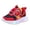 Red, variant on Toddler Light up Sneakers Boys Girls Tennis Athletic Shoes Cute Cartoon Flashing Lightweight Running Shoes for Kids Gray 10 Toddler