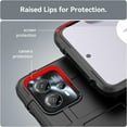 thumbnail image 6 of Slim Fit Phone Case for Motorola Moto G23, Case for Moto G13,Rugged Shield Case with Military Grade Shockproof,Drop-Tested and Camera Lens Protection Cover for Moto G23/G13, HD Black, 6 of 7