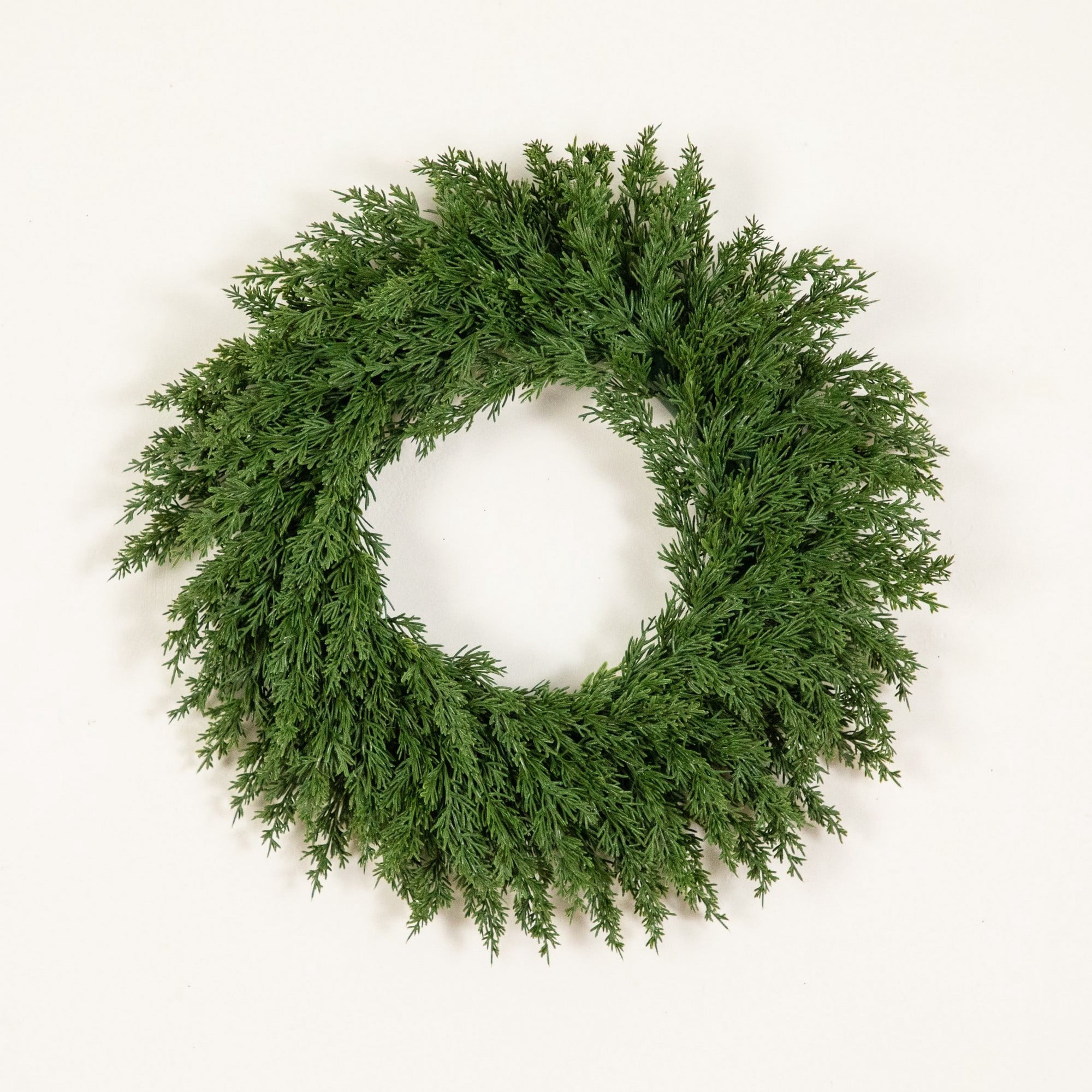 18in. Artificial Real Touch Cedar Wreath