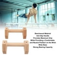 thumbnail image 3 of 2Pcs Wooden Push Up Handles Handstand Bracket Parallettes Inversion Stand Beech Bars Push Up for Trainer Bar Sets, 3 of 7
