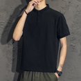 thumbnail image 4 of Camiseta de manga corta de verano, polo para hombre, camiseta con solapa, ropa holgada, versión coreana de la tendencia, marca Tide de moda que combina con todo, talla L, 4 of 5