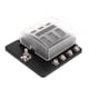 thumbnail image 4 of Portafusibles de cuchilla de 8 vías, 12?32 V con indicador de alimentación LED rojo para coche, SUV, RV, autobús, yate, barco, 4 of 8