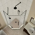 thumbnail image 5 of Aston SEN961EZ-CH-34-10 72 x 34 x 34 in. Merrick GS Frameless Neo-Angle Shower Enclosure with Glass Shelves, Chrome, 5 of 7