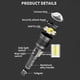 thumbnail image 1 of Linterna LED para acampar Iluminación exterior COB portátil para viajes Senderismo Aventura Ndcxsfigh  Para Estrenar, 1 of 8