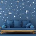 thumbnail image 5 of WYZCTTD 84 Pcs Sparkle Star Mirror Wall Stickers Removable Acrylic Self Adhesive Decal Decor, 5 of 6