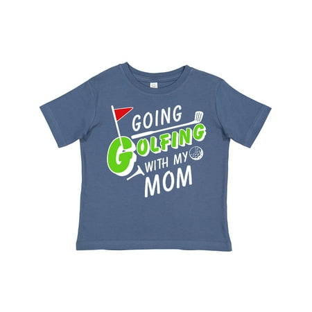 

Inktastic Going Golfing with My Mom- Kids Golf Gift Toddler Boy or Toddler Girl T-Shirt