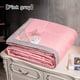 thumbnail image 4 of Matsuzay Edredón de aire acondicionado de verano, manta acolchada fina de algodón lavable, doméstico, cama de Color sólido, sofá, Juegos de cama Rosado, 4 of 6