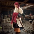 thumbnail image 3 of Musbetu Pirate Hat Belt Set Unisex Solid Color Cosplay Vintage Medieval Renaissance Lace Up Adjustable Performance Prop Clothes Accessory, 3 of 7