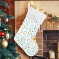 thumbnail image 5 of Coolnut 1 PCS Christmas Stocking Simple Angels Big Warm 17.7 x 12 Inch Hanging Xmas Stockings Decoration for Family Holiday Party Ornaments Decor Fireplace, 5 of 7
