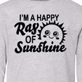 thumbnail image 4 of Inktastic Im a Happy Ray of Sunshine with Happy Sun Long Sleeve Youth T-Shirt, 4 of 5