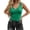 Green Tank Tops, variant on FUYUDY Women Slim Fit Basic Solid Color Deep V Neck Tank Tops Sleeveless Casual Stretch Soft Comfortable Summer Wear Classic Female Camisole