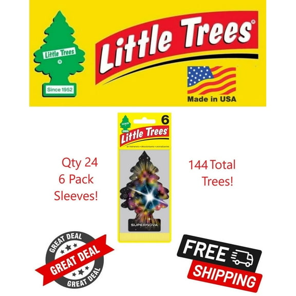 Little Trees 67303 Supernova Hanging Air Freshener for Car & Home 144 Pack!