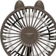 thumbnail image 2 of Ventilador de escritorio para giratorio de 4 velocidades, silencioso, pequeño, ligero, personal, recargable, cabeza ajustable, ventilador US Marrón BLESIY Ventilador de escritorio giratorio, 2 of 8