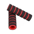 thumbnail image 4 of 1Pair Bike Racing Bicycle Motorcycle Handle Hand Bar Grip Foam Sponge Cover Case Black red, 4 of 9