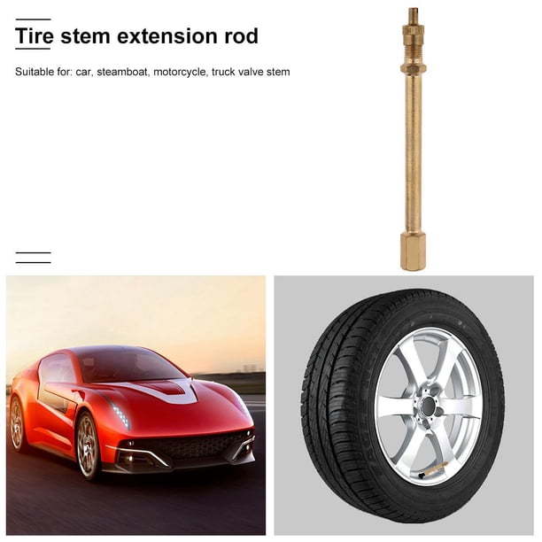Extensor de tapa de extensión de vástago de válvula de neumático de rueda de camión de coche de latón completo (148 mm)
